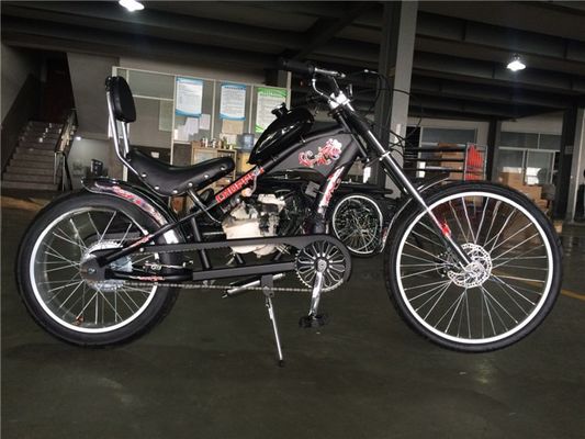 26 pouces Cruiser moto vélo vélo avec 4 temps moteur à gaz moteur à essence Kit V frein