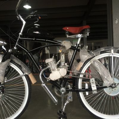 26 pouces Cruiser moto vélo vélo avec 4 temps moteur à gaz moteur à essence Kit V frein