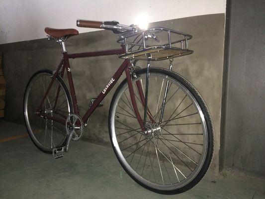 Le frein à pinceau 700C OEM Couleur Logo CE Plateau avant Classique Sturmey Archer Intérieur 3S Vintage Hommes City Bike