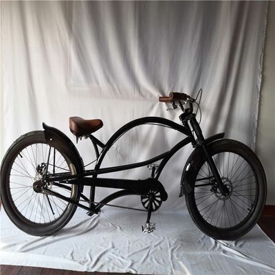 Fat Tire 26 &quot;Extended Beach Cruiser Bike avec cadre en acier et technologie de freinage à disque