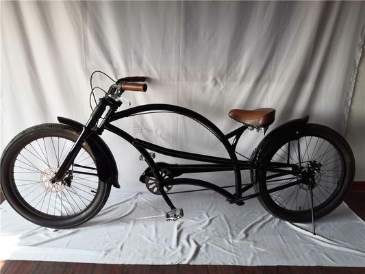 Fat Tire 26 &quot;Extended Beach Cruiser Bike avec cadre en acier et technologie de freinage à disque