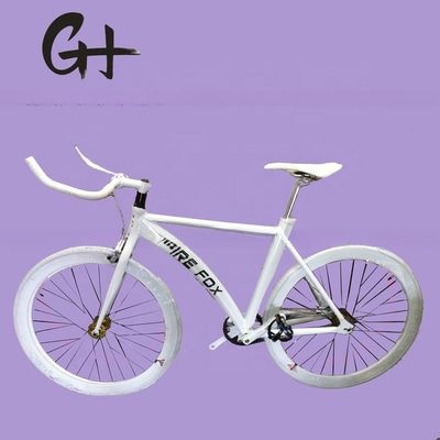 Logo ODM OEM Couleur 700C Velocité unique Vélo de piste avec cadre et fourchette en aluminium léger