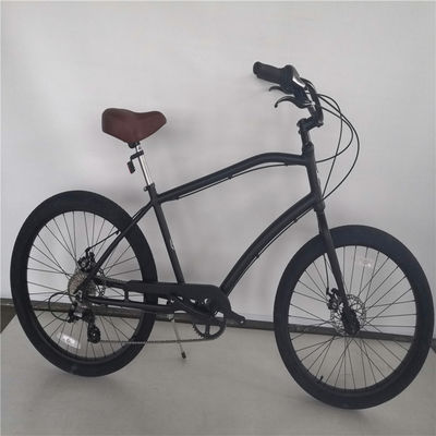 Adultes 3 vitesses 24 pouces 3,0 pouces pneu gras Beach Cruiser vélo avec double paroi en alliage