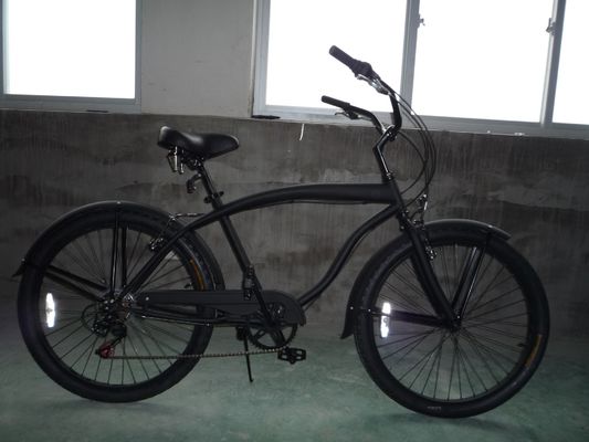 Double V frein 26 &quot; 2,125 pneu de mur blanc cadre hi-acier Shimano 7 vitesses OEM personnalisé pour adultes CE CPSC USA marché vélo de plage