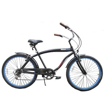 Double V frein 26 &quot; 2,125 pneu de mur blanc cadre hi-acier Shimano 7 vitesses OEM personnalisé pour adultes CE CPSC USA marché vélo de plage