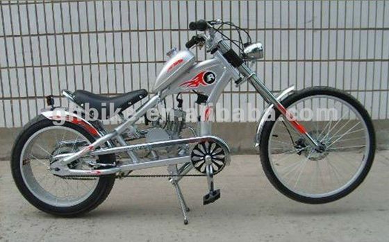 Chopper vélo vélo à gaz avec moteur à gaz puissant et cadre en acier
