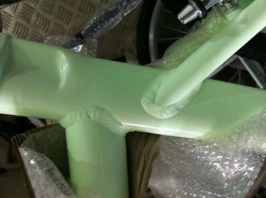Couleur 700C Verte Vélo à vitesse fixe unique avec peinture de nuit au néon