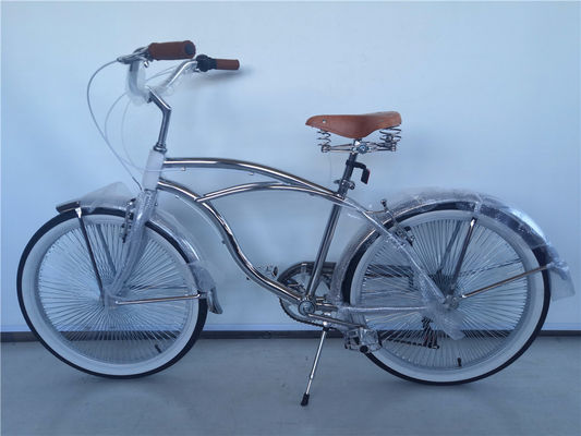 26*2.125 Pneus Vintage Style Adult 26 pouces à vitesse unique rétro Chrome Beach Cruiser vélo vélo