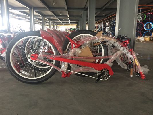 2.2m Long Frame Beach Cruiser Chopper Vélo avec 24 &quot; 3,0 Grands pneus et une capacité de charge de 150 kg