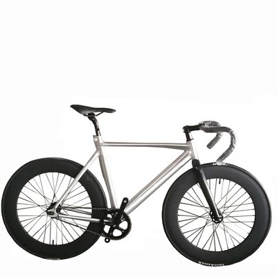 700C CE OEM 7005 alliage d'aluminium à engrenage fixe à vitesse unique adulte 80mm Rim Carbon Fork Track Bike