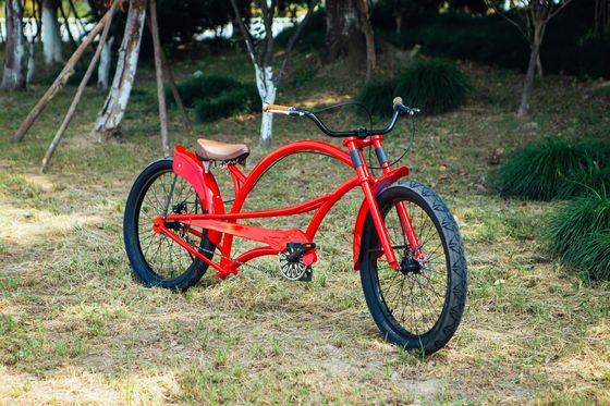 2.2m Long Frame Beach Cruiser Chopper Vélo avec 24 &quot; 3,0 Grands pneus et une capacité de charge de 150 kg