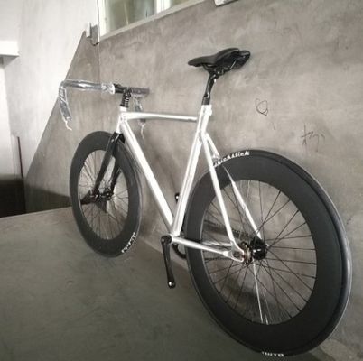 700C CE OEM 7005 alliage d'aluminium à engrenage fixe à vitesse unique adulte 80mm Rim Carbon Fork Track Bike