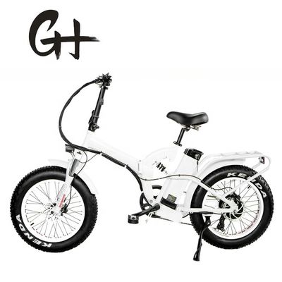 20*4&quot; Pneus 1000W 52V 21AH Batterie au lithium Pleine suspension Bicicle électrique pliable