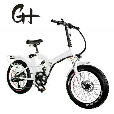 20*4&quot; Pneus 1000W 52V 21AH Batterie au lithium Pleine suspension Bicicle électrique pliable