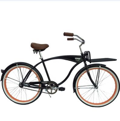 26 pouces taille de roue adulte vélo de plage de croisière en couleur verte avec frein à pédale arrière