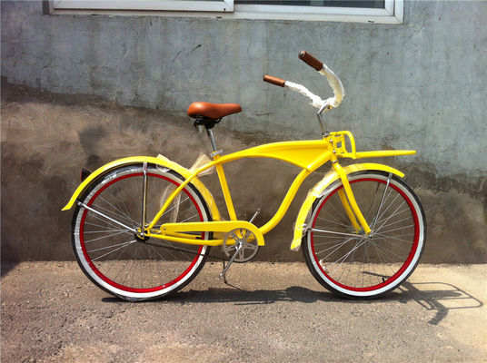 26 pouces taille de roue adulte vélo de plage de croisière en couleur verte avec frein à pédale arrière