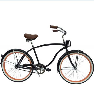 Vélo de plage de 26 pouces à grande vitesse pour adultes avec plateau métallique