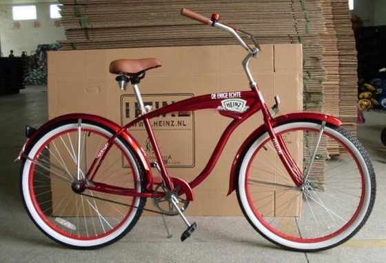 Vélo de plage de 26 pouces à grande vitesse pour adultes avec plateau métallique
