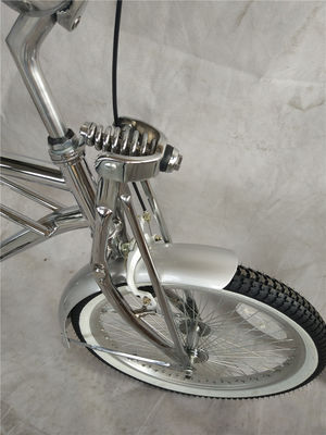 CP 20 pouces Springer fourche Vélo Lowrider Chopper vélo adulte Croisière de plage Lowrider vélo 12kg