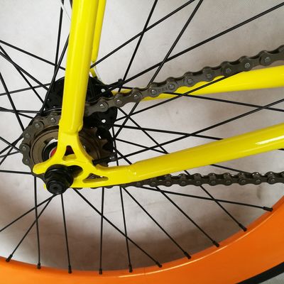 Approuvé par la CE 700C 80MM Grande jante colorée à vitesse unique à engrenage fixe avec 1.6m Alloy Stem