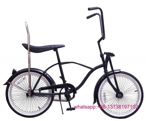Fork en acier 20 pouces adulte couleur noire enfants produits de sport enfants Beach Cruiser Lowrider vélo