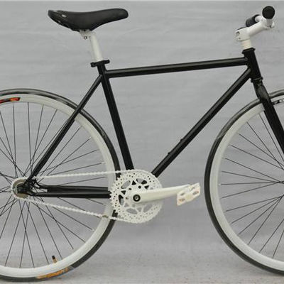 Bicicle à fourchette en acier GHBIKE 700c Fixie Bicicle à engrenage fixe avec chaîne KMC et beau design