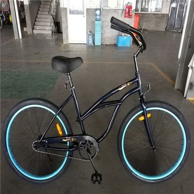 26 pouces personnalisé étirement à une seule vitesse frein à pieds vélo de plage avec pédale ordinaire