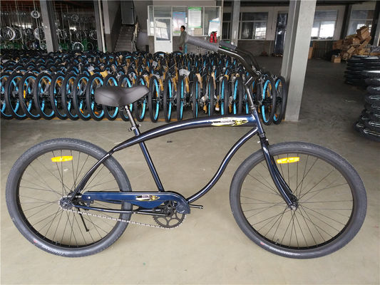 26 pouces personnalisé étirement à une seule vitesse frein à pieds vélo de plage avec pédale ordinaire