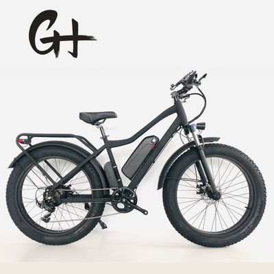 Frein à disque 750W 48V Batterie au lithium Adult E Bike Fat Tire Vélo électrique 26 pouces avec vitesse maximale de 30-50Km/h