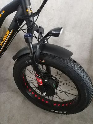 750W 48V 4,0 &quot;Fat Tire 3 roues E Trike Vélo électrique à charge en alliage de béton 6 vitesses USA chaud