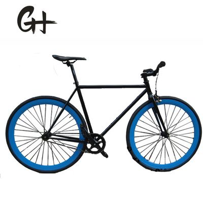 700C Vélo à engrenage fixe avec frein à pince et cadre en acier Hi-Ten