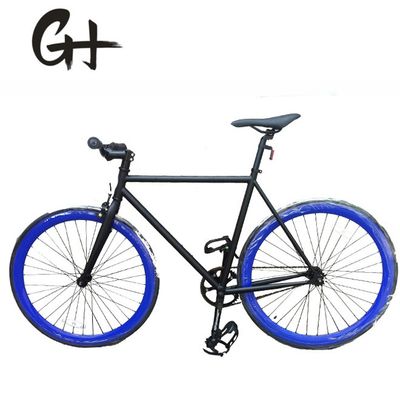 700C Vélo à engrenage fixe avec frein à pince et cadre en acier Hi-Ten