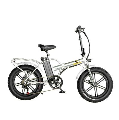 750W 1000W 48V Fat Tire 4,0 &quot;Rame d'argent pliable à 5 rayons vélo pliant électrique 20 pouces