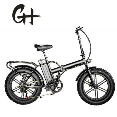 750W 1000W 48V Fat Tire 4,0 &quot;Rame d'argent pliable à 5 rayons vélo pliant électrique 20 pouces