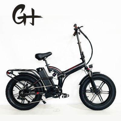 750W 1000W 48V Fat Tire 4,0 &quot;Rame d'argent pliable à 5 rayons vélo pliant électrique 20 pouces