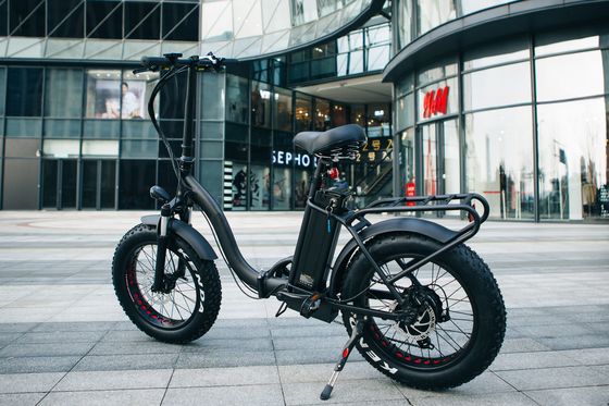 32MPH 48V 1000W 13AH pneu en alliage d'aluminium à graisse électrique pas à pas à travers eBike pliable