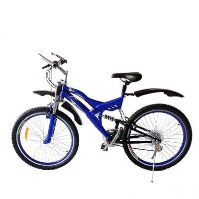 26&quot; Vélo de montagne à suspension complète pour charges lourdes Capacité de charge 120kg 21 vitesses