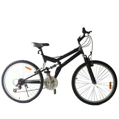 26&quot; Vélo de montagne à suspension complète pour charges lourdes Capacité de charge 120kg 21 vitesses