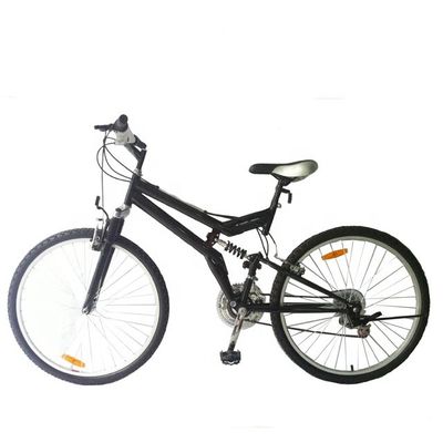 26&quot; Vélo de montagne à suspension complète pour charges lourdes Capacité de charge 120kg 21 vitesses