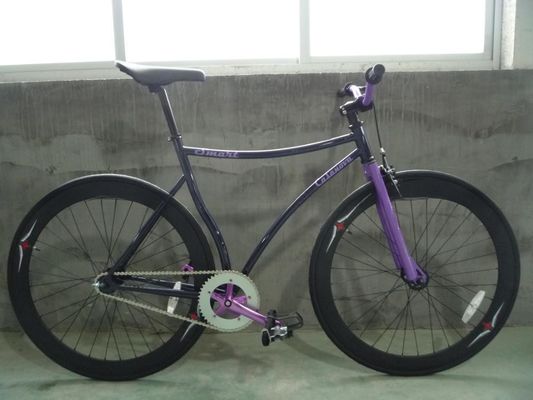 Affordable RED MIX BULE Colorant vélo à engrenages fixes vélo fixe avec tige d'acier 10 kg