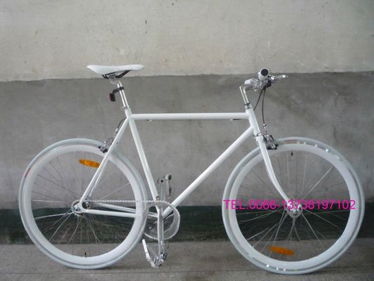 Aluminium 700C FIXED GEAR BICYCLE Brille dans le noir Léger et durable