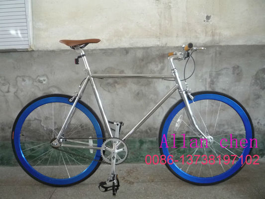 Aluminium 700C FIXED GEAR BICYCLE Brille dans le noir Léger et durable