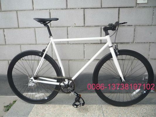 Aluminium 700C FIXED GEAR BICYCLE Brille dans le noir Léger et durable