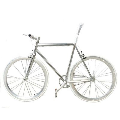 OEM 700C Sliver Peinture à engrenages fixes Vélo avec CR-MO bord chrome anodisé JIS Standard