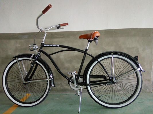 Vélo de plage de 26 pouces pour hommes avec cadre en acier Hi-Ten et jante en aluminium