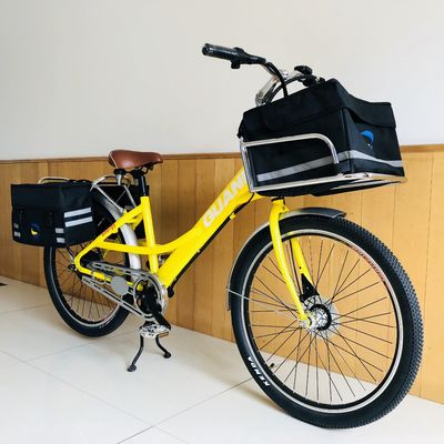 35V 350W 8,8AH batterie au lithium 26&quot; livraison de restauration rapide Cargo Vélo électrique pour femmes adultes 25KM/H CE marché européen
