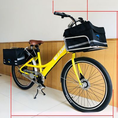 35V 350W 8,8AH batterie au lithium 26&quot; livraison de restauration rapide Cargo Vélo électrique pour femmes adultes 25KM/H CE marché européen