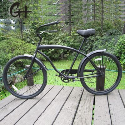 10 cadres en acier de 26 pouces Taille de roue 3G OEM / ODM CE Homme adulte vélo de plage de croisière à grande vitesse