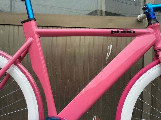 700C vélo à engrenage fixe avec frein à pince avant cadre en alliage d'aluminium et vitesse unique
