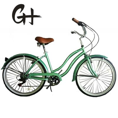 44T Crankset 26 * 2.125 &quot; pneu couleur OEM ODM Shimano 7 vitesses Lady Girl Beach Cruiser vélo